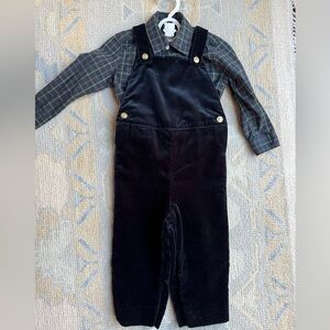 Ralph Lauren Blue Label velvet Kids Overalls